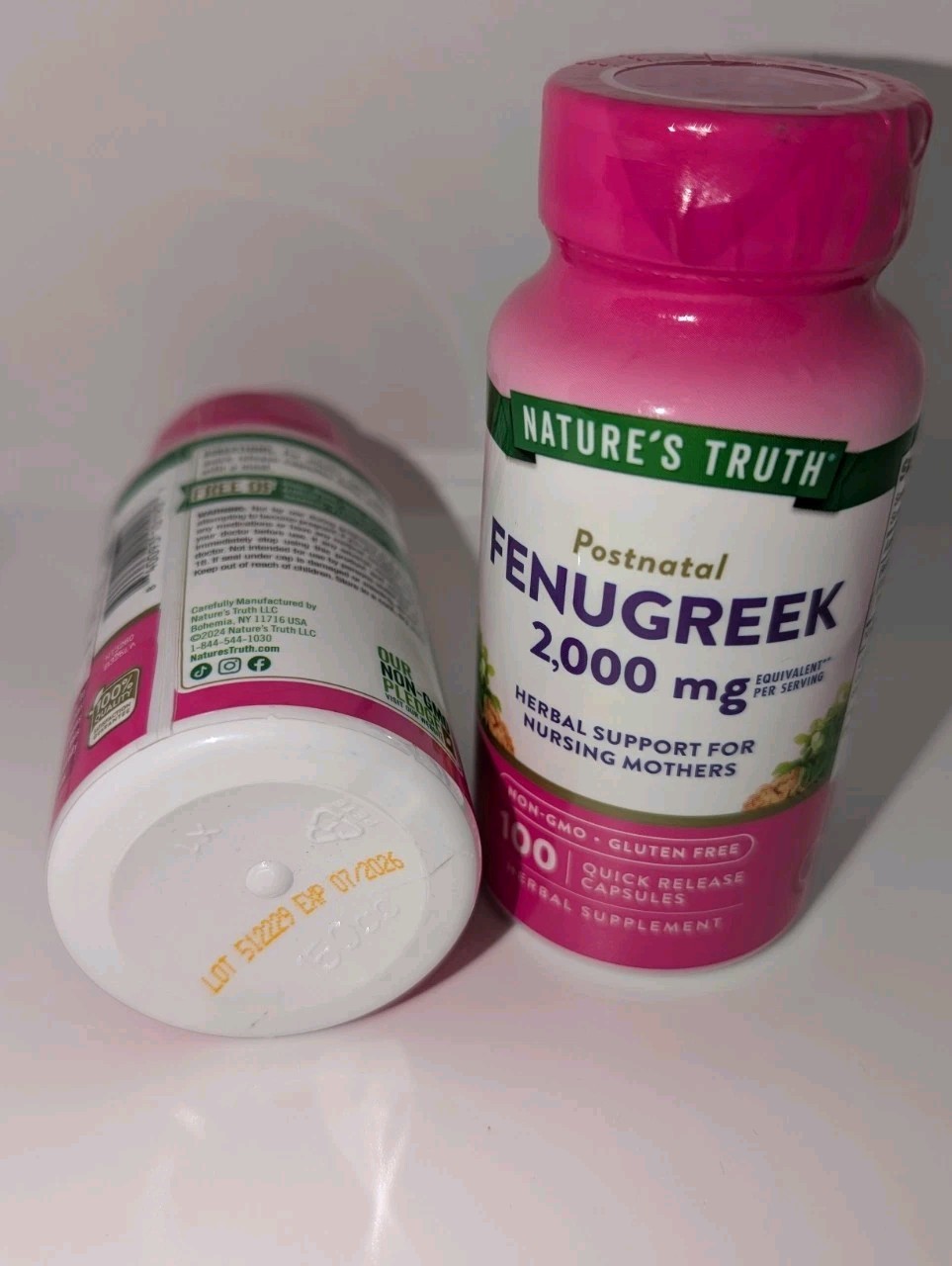 2 X NATURE’S TRUTH Fenugreek Seed Supplement for Traditional Breastfeeding