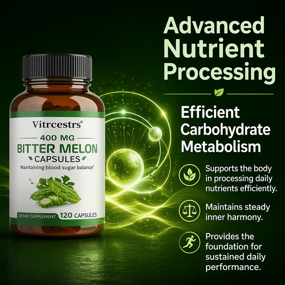 400mg Bitter Melon Cap for Healthy Glucose & Metabolic Energy&Digestive,30~120CT