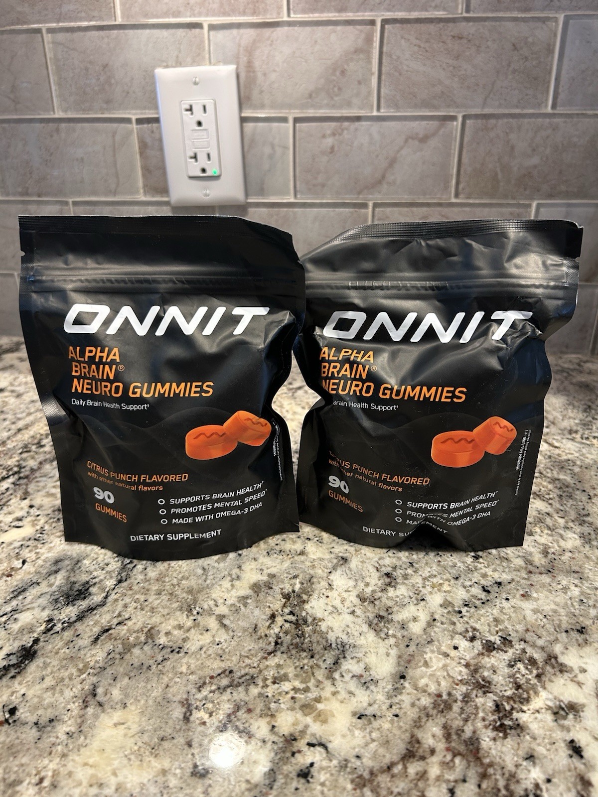 Onnit Alpha Brain Neuro Gummies Citrus Punch 90 Count BUNDLE