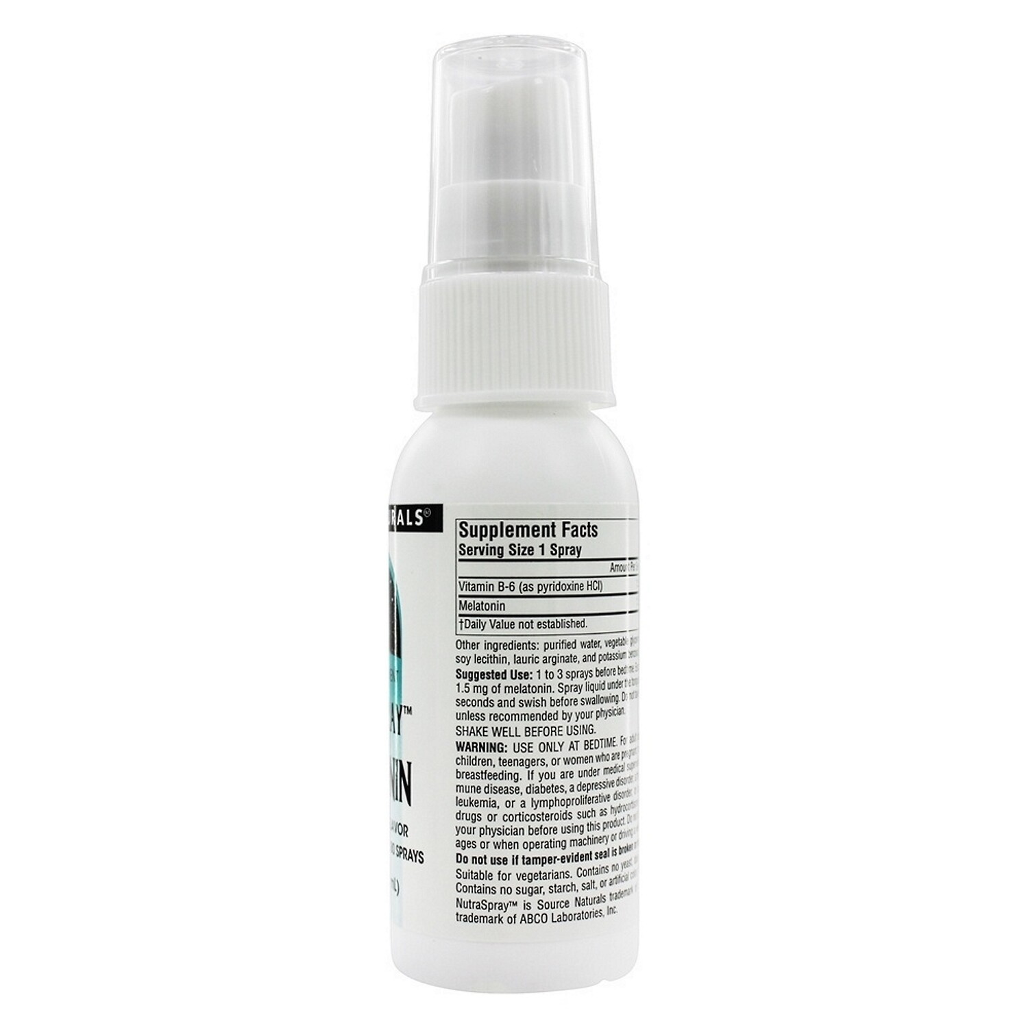 Source Naturals NutraSpray Melatonin, Natural Orange, 2 Fluid Ounce