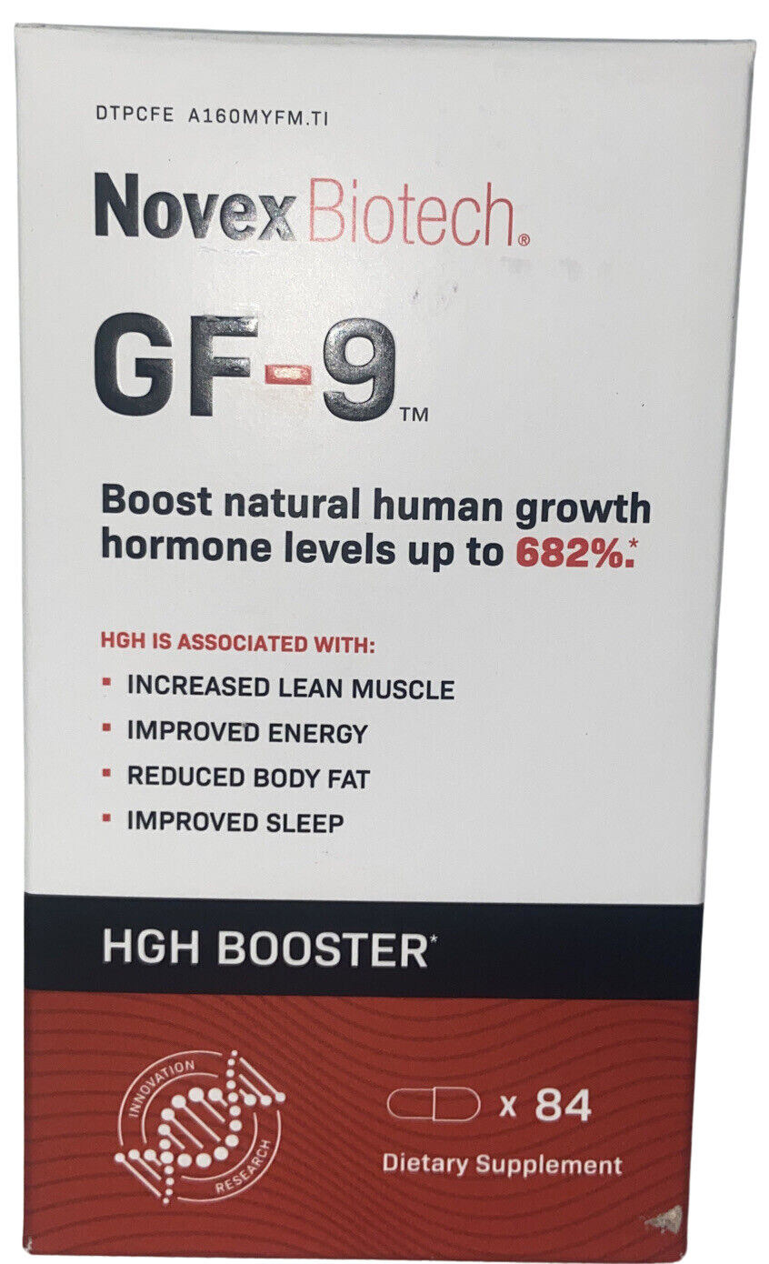 2X Novex Biotech GF-9 Growth Supplement – 84 Capsules Exp 07/2027
