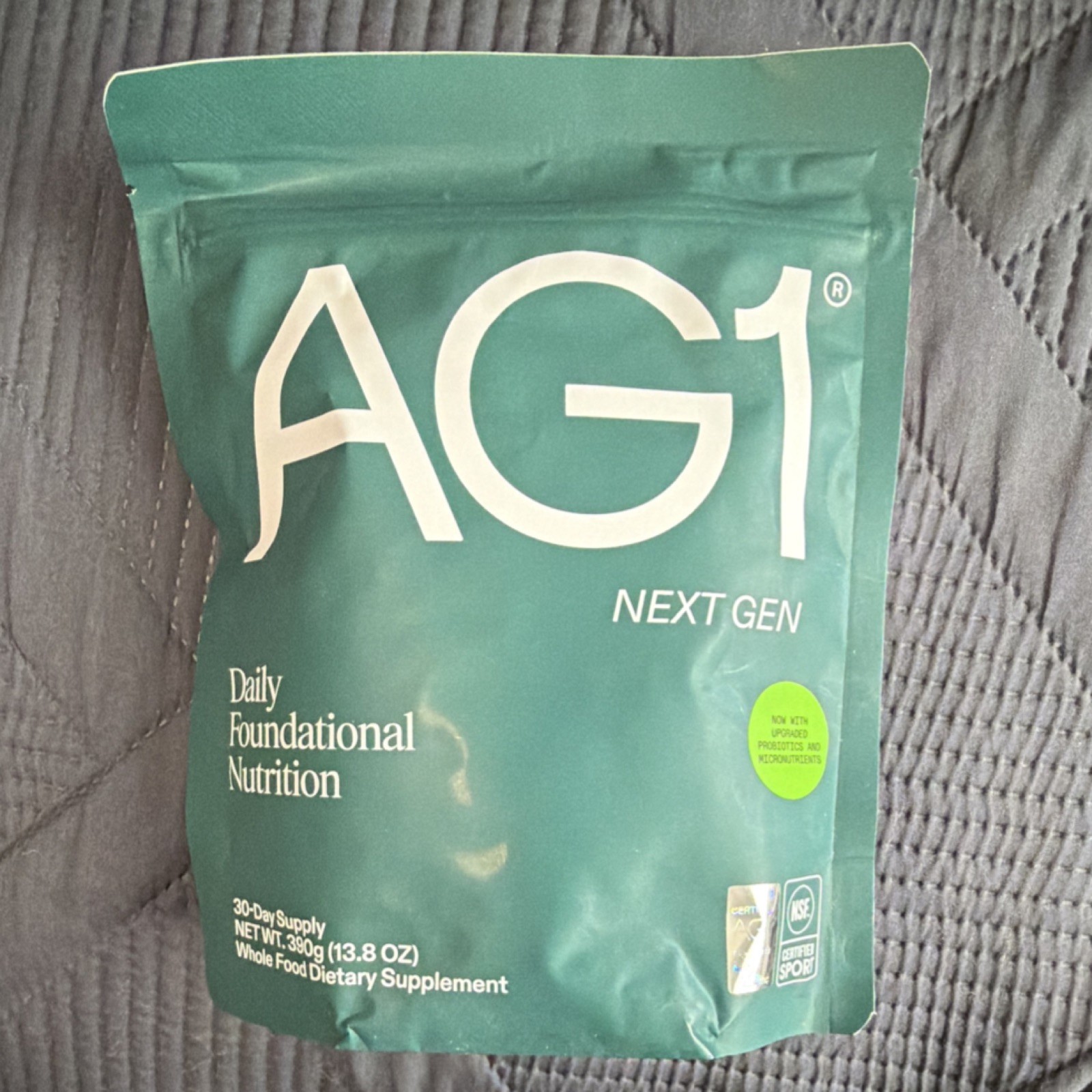 AG1 NSF Certified for Sport Probiotics Powder Supplement 30-Day 13.8 oz