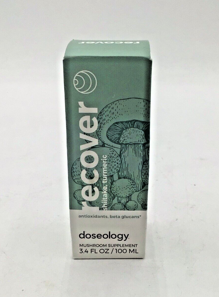 Recover Doseology Mushroom Supplement with Turmeric & Shiitake – 3.4 FL OZ
