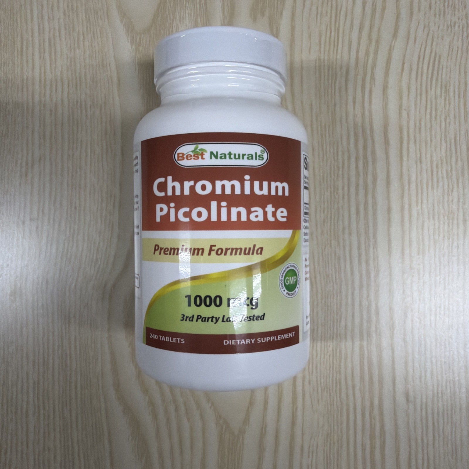 Chromium Picolinate, 1,000 mcg, 240 Tablets