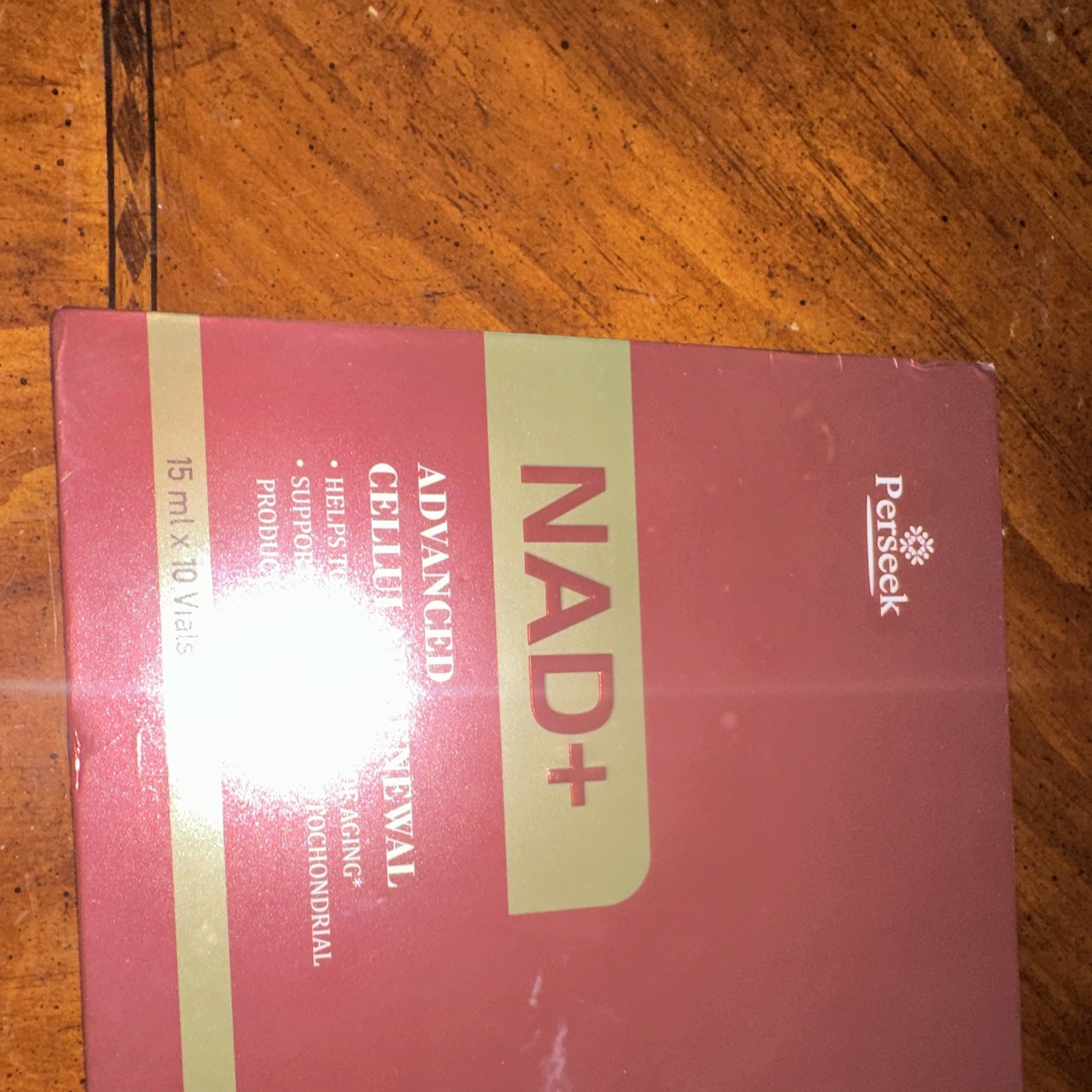 Perseek NAD+ Liquid Anti-Aging Blueberry 15ml x10 Vials GMP Exp 10/2028