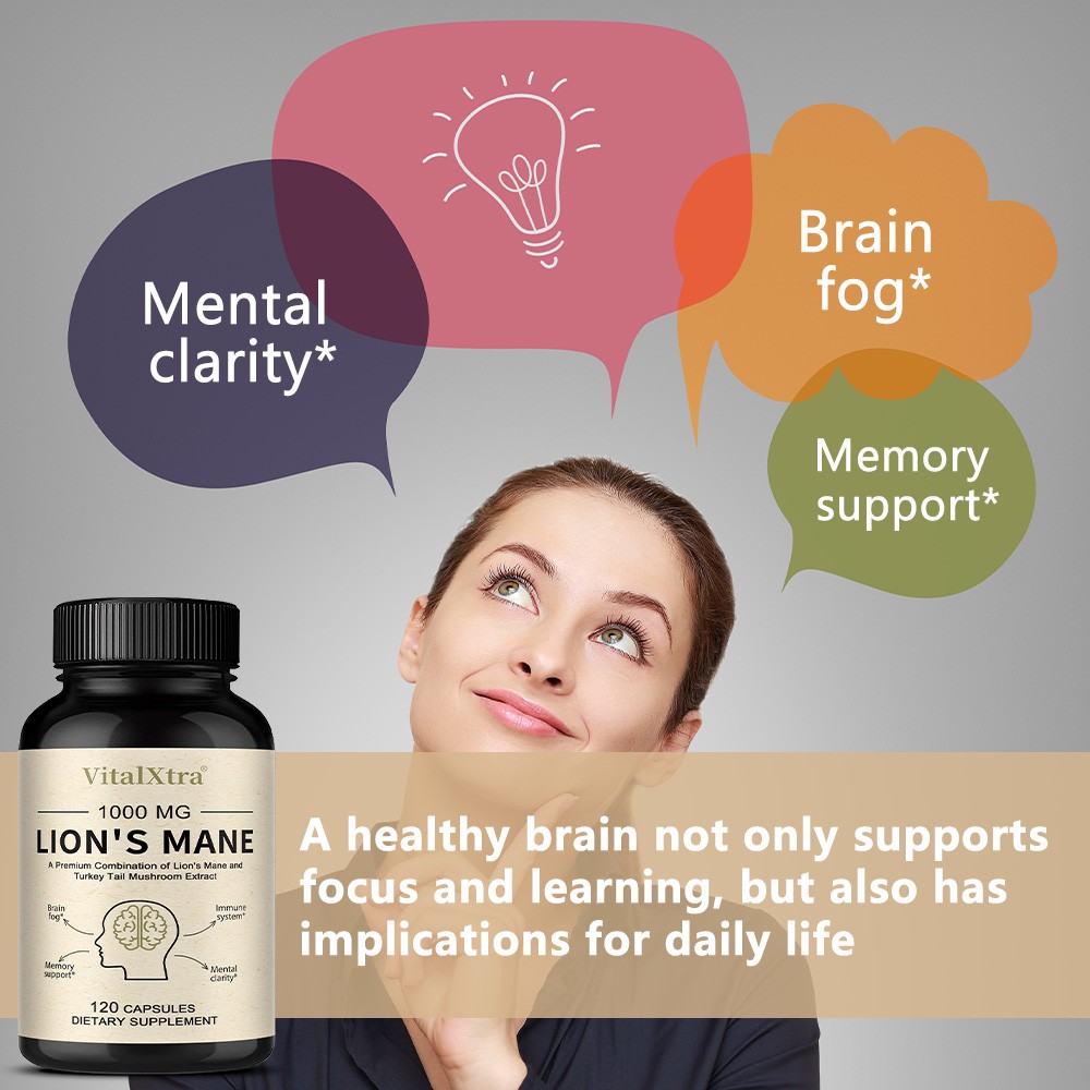 Dual Organic Herb Caps, For Memory,Focus,Mental Clarity & Immune system 120 Caps