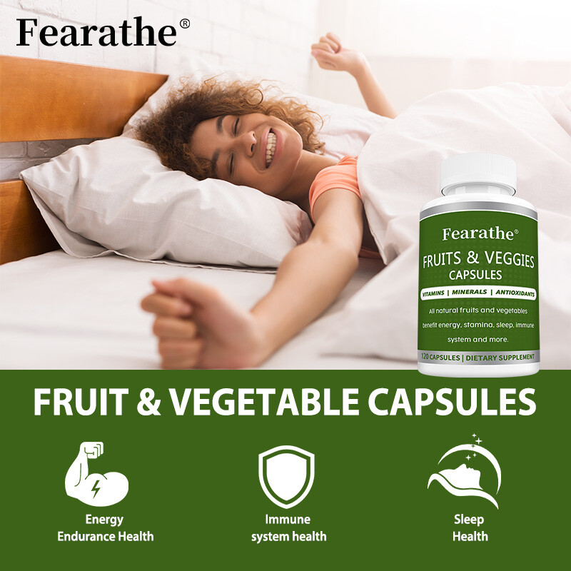 Fruits and Veggies Capsules Whole Food Supplement with Vitamin & Mineral