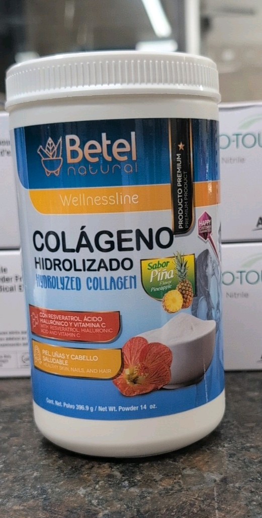 Hydrolyzed Collagen /Colageno Hidrolizado 14 Oz Pineapple/ Piña Flavor