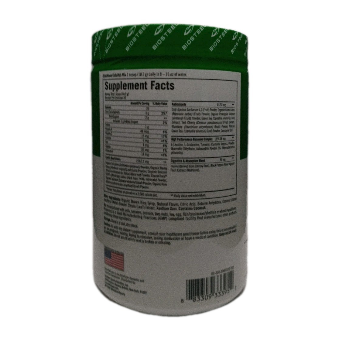 Biosteel Superfood Sport Greens Coconut Pineapple 30 Servs