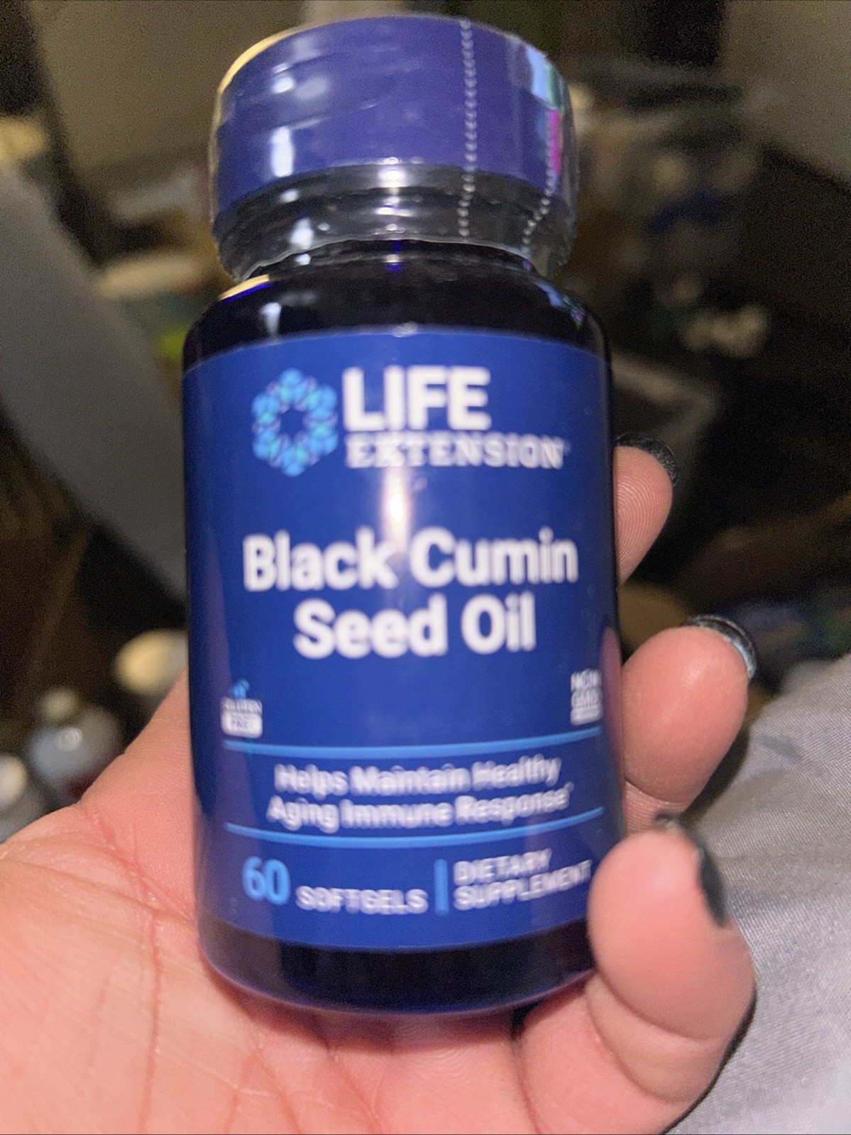Life Extension BLACK CUMIN SEED OIL 60 SOFTGELS Exp. 05/27