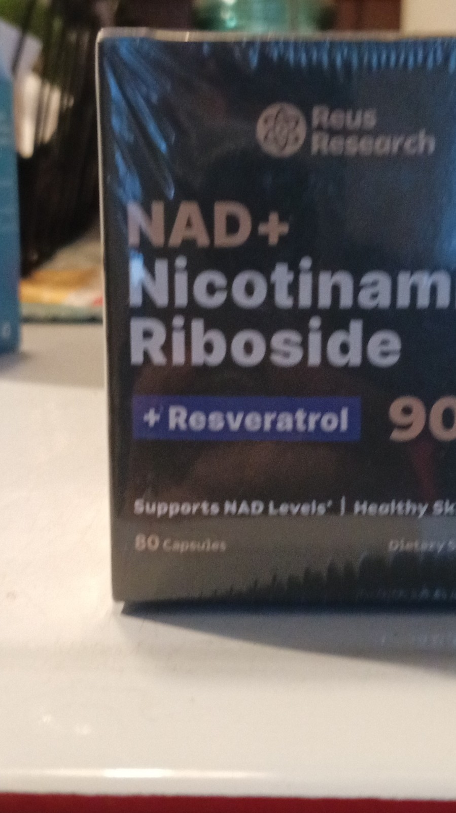 6 PK Reus Research NAD+ Nicotinamide RibosideResveratrol, Quercetin 80 Capsules