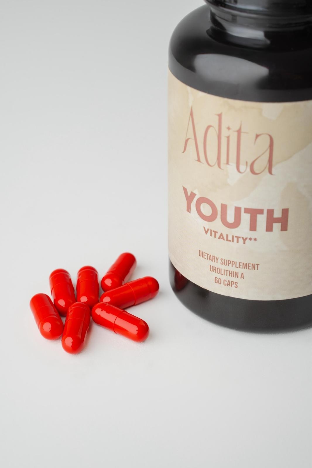 Adita Youth Vitality Dietary Supplement – 60 Caps – Urolithin A – New