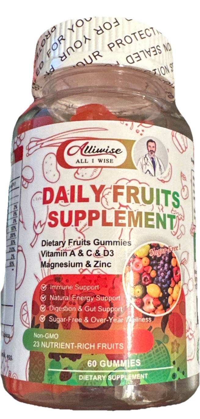 Daily Fruits Supplement (18 Fruits Blend) 90 Capsules – Gluten-Free, GMO-Free