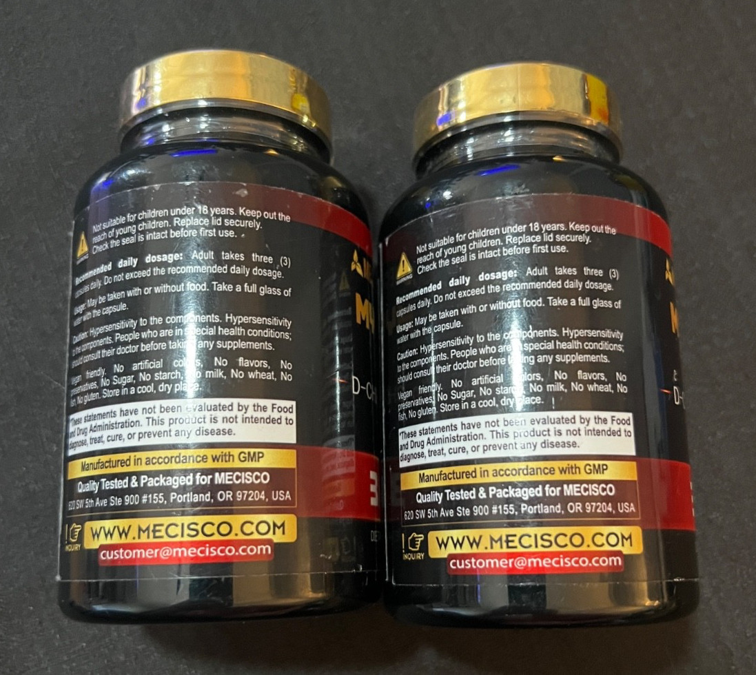 Mecisco Myo-Inositol 1000mg D-Chiro Inositol DIM Vegan 90 Caps Expires 01/2028