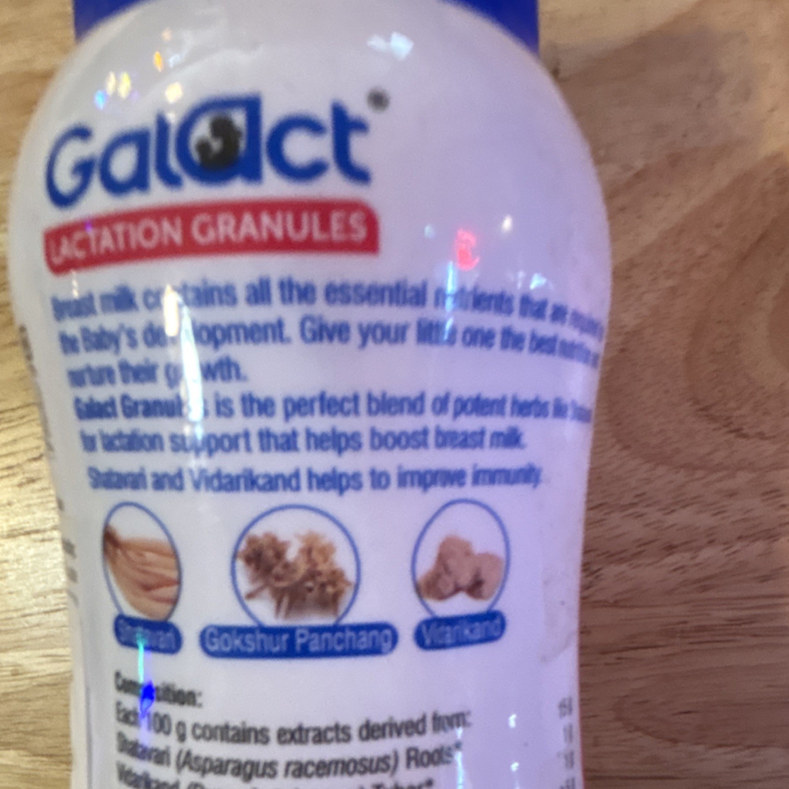 Emcure Galact Herbal Lactation Granules Shatavari Elaichi Immune Support