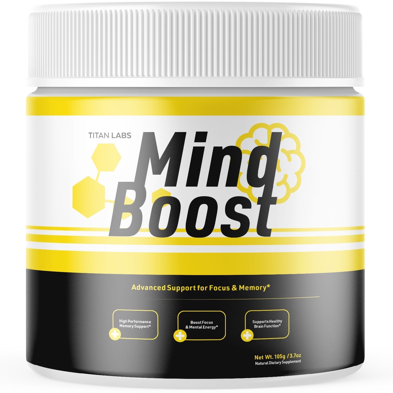(1 Pack) Mind Boost Powder Natural Brain Support Supplement MindBoost 30 Serves