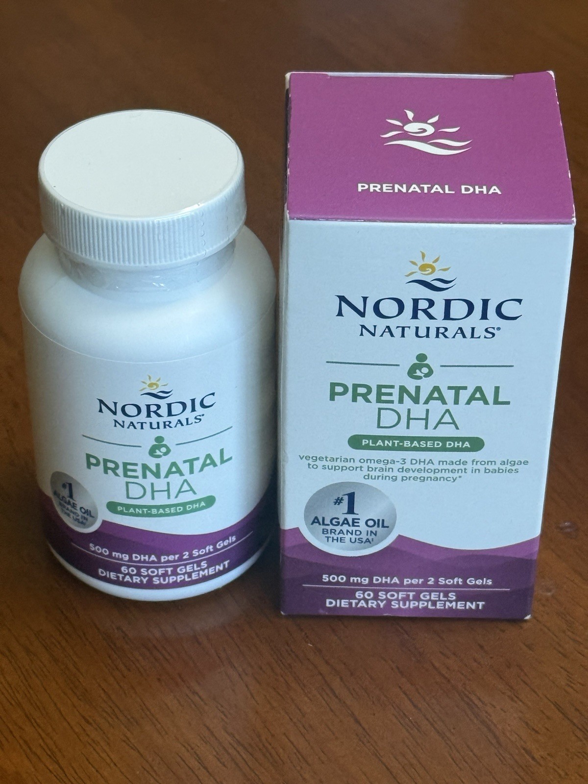 Nordic Naturals Plant Based Vegan Prenatal 500 mg DHA