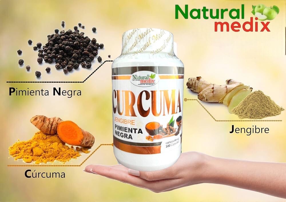 Curcuma Jengibre Pimienta Negra / Turmeric Ginger & Black Peper Premium Natural