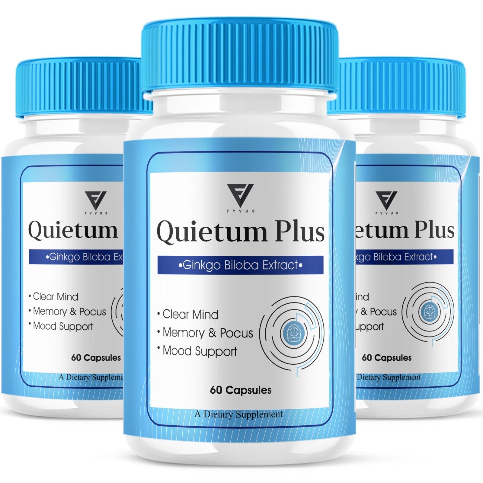(3 Pack) Quietum Plus, Quietum Advanced Tinnitus Support (180 Capsules)