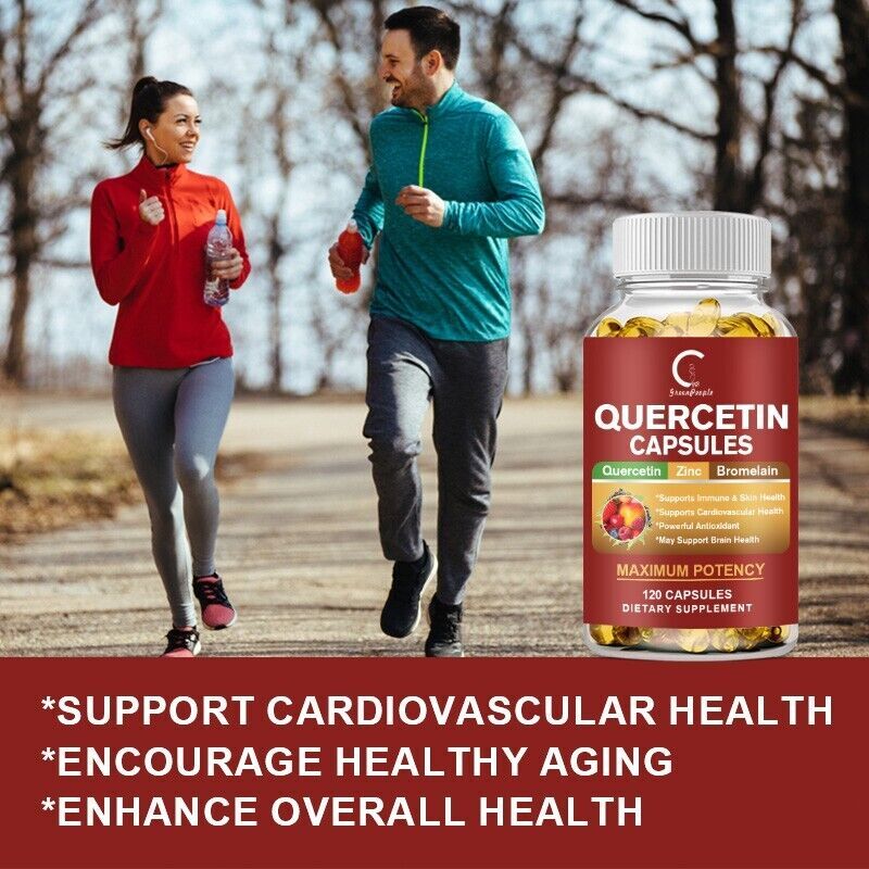 Quercetin Bromelain 500mg/200mg – Immune & Cardiovascular Support, Skin Health