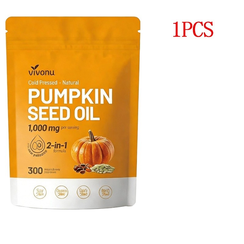 Pumpkin Seed Oil Saw Palmetto 3000 mg – Bladder Health, Immune Support 300 Pills