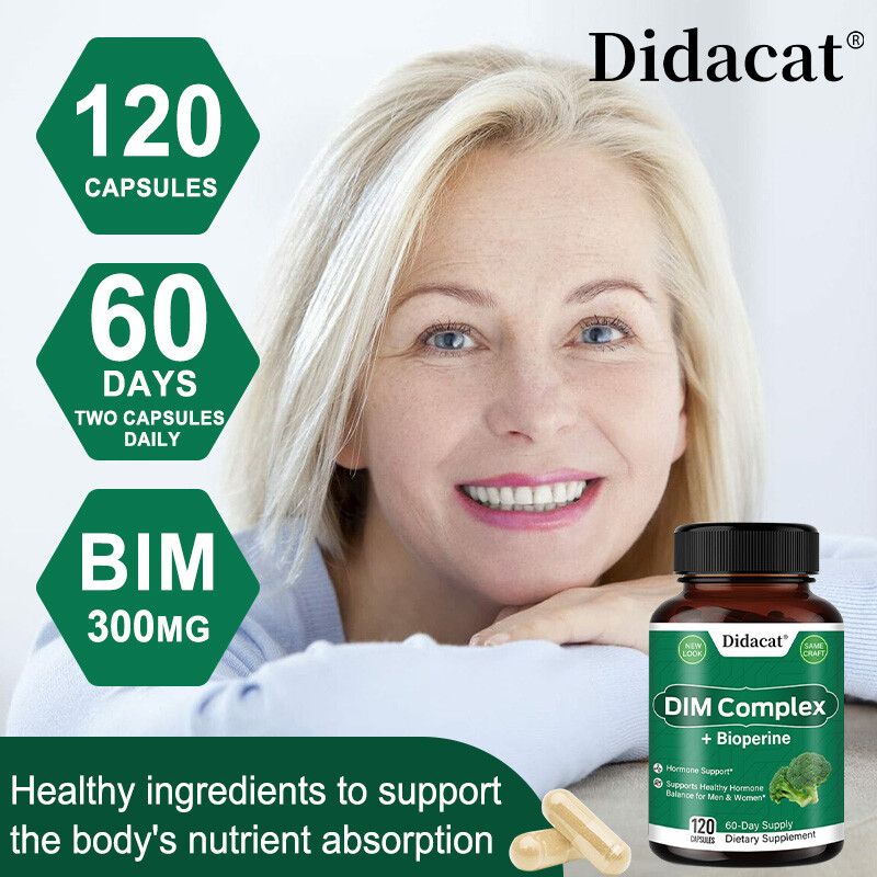 DIM Complex, With Bioperine, Premium Hormonal Support Formula For Men & Women