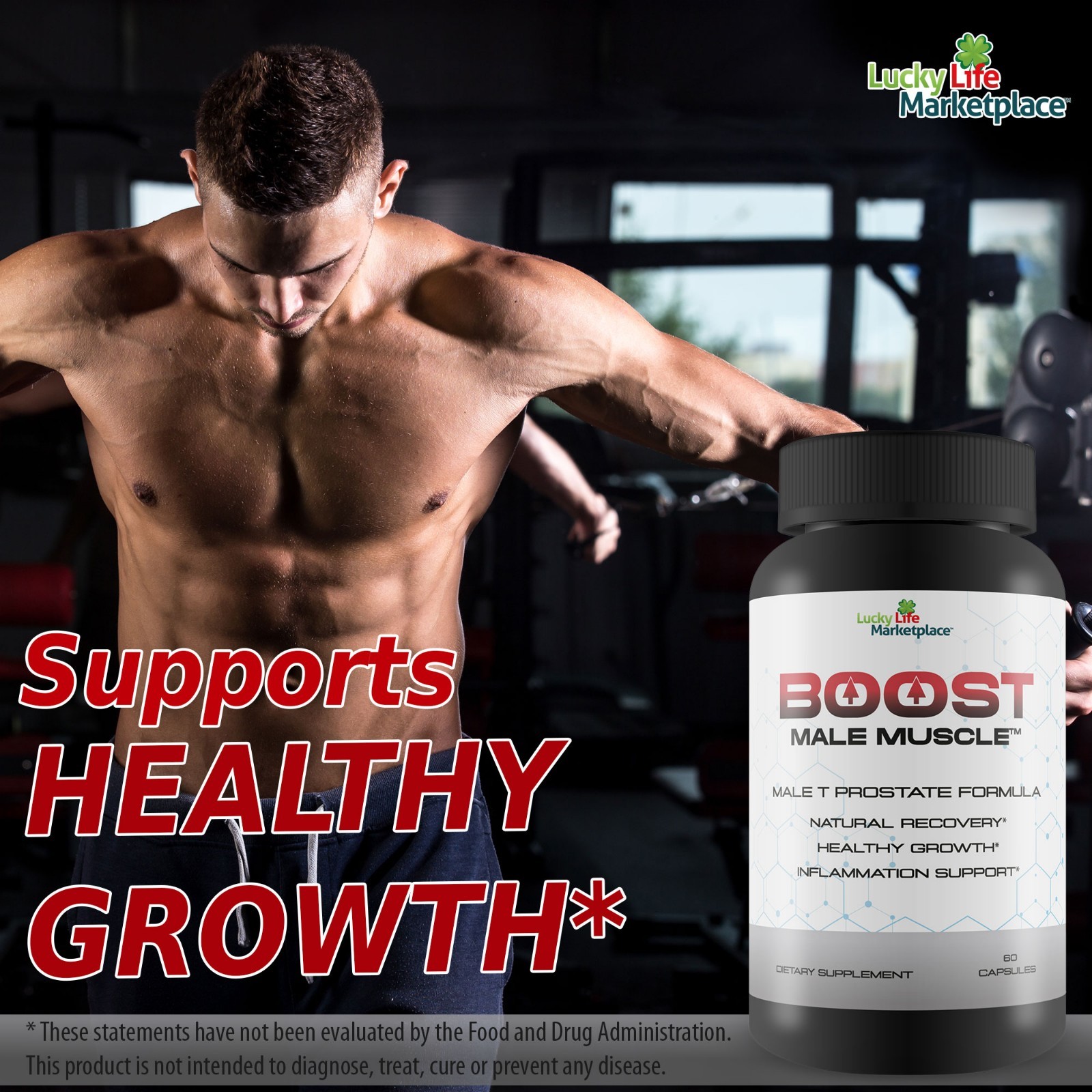 Boost Male – Maximum Strength Prostate Support for Men – Improved Blood Flow