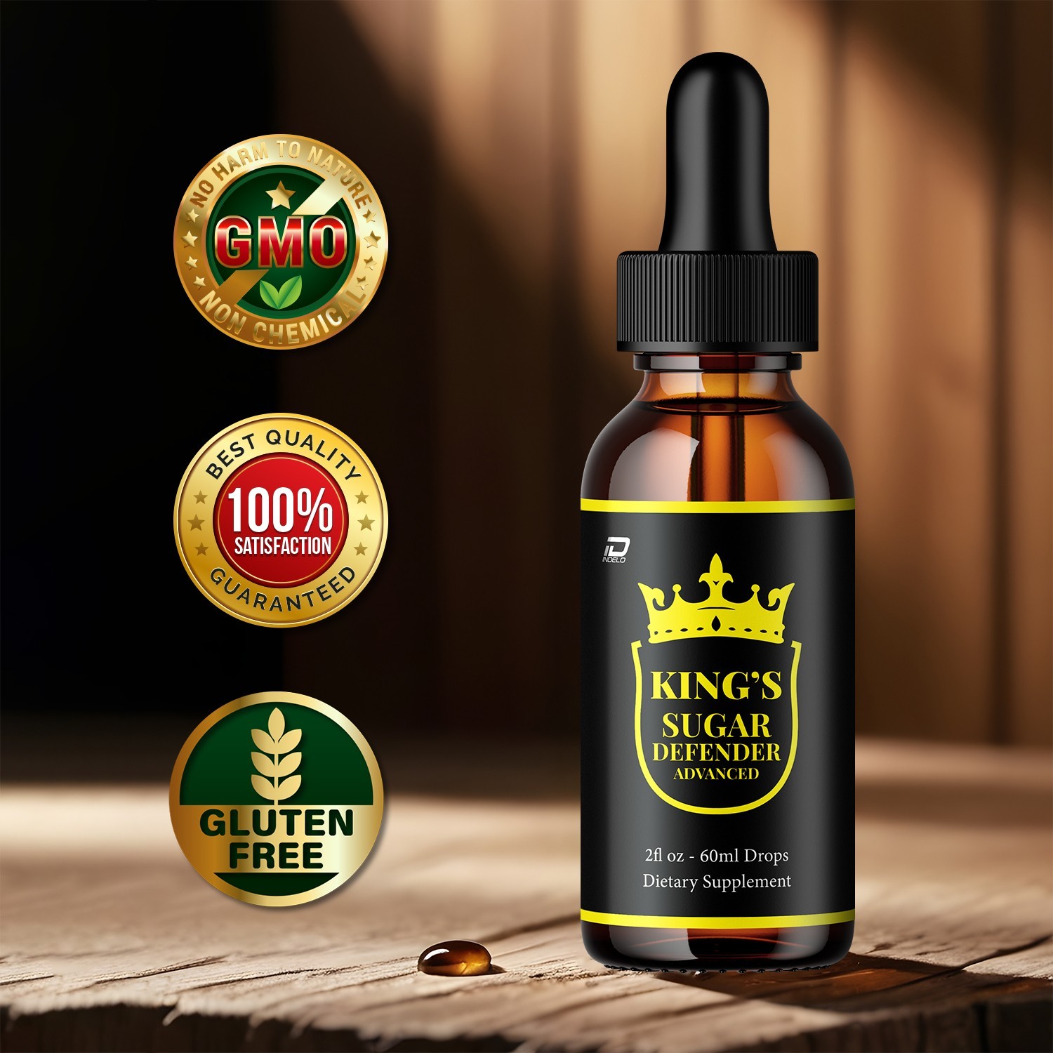 (1 Pack) Kings Sugar Defender Liquid Drops – Kings SugarDefender Natural Blend