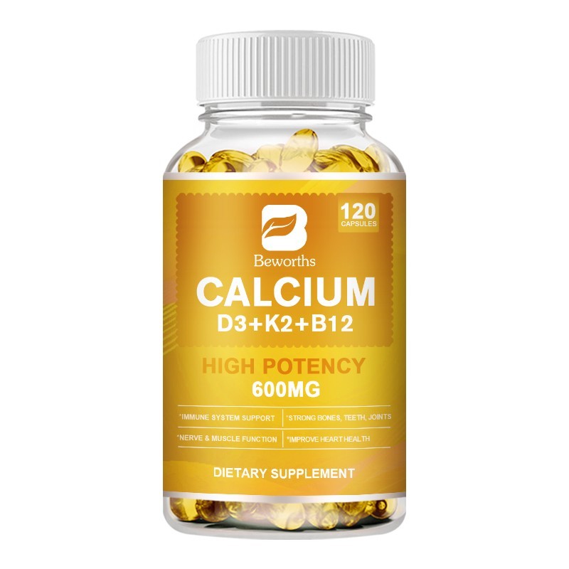 Calcium 1200mg with Vitamin D3 Supplement for Strong Bones & Muscle Health
