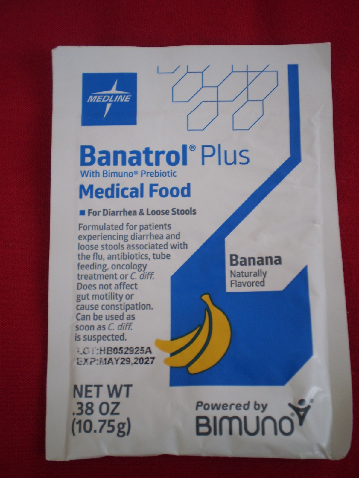 Banatrol Plus Oral Supplement Fiber Banana Flavor Powder 10.75 Gram 11 Packets