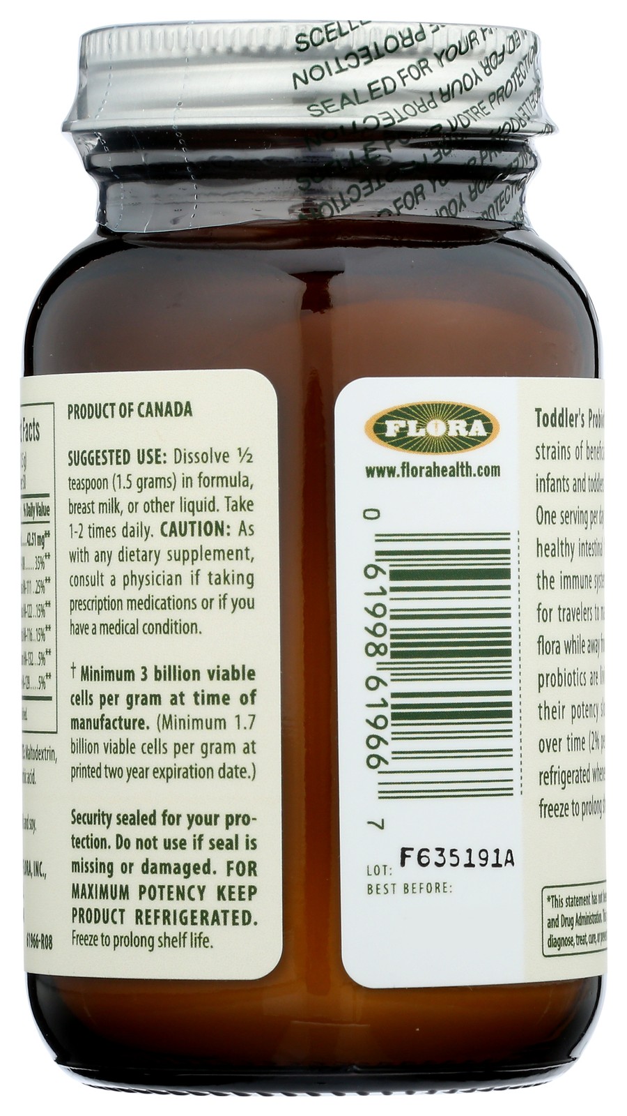 Flora Probiotic For Toddlers 2.64 Oz Dietary Supplement 1 Pack