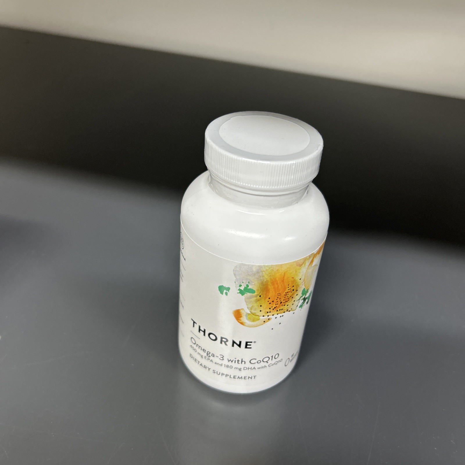Thorne Omega-3 with CoQ10 – 90 Gelcaps EXP 06/2026