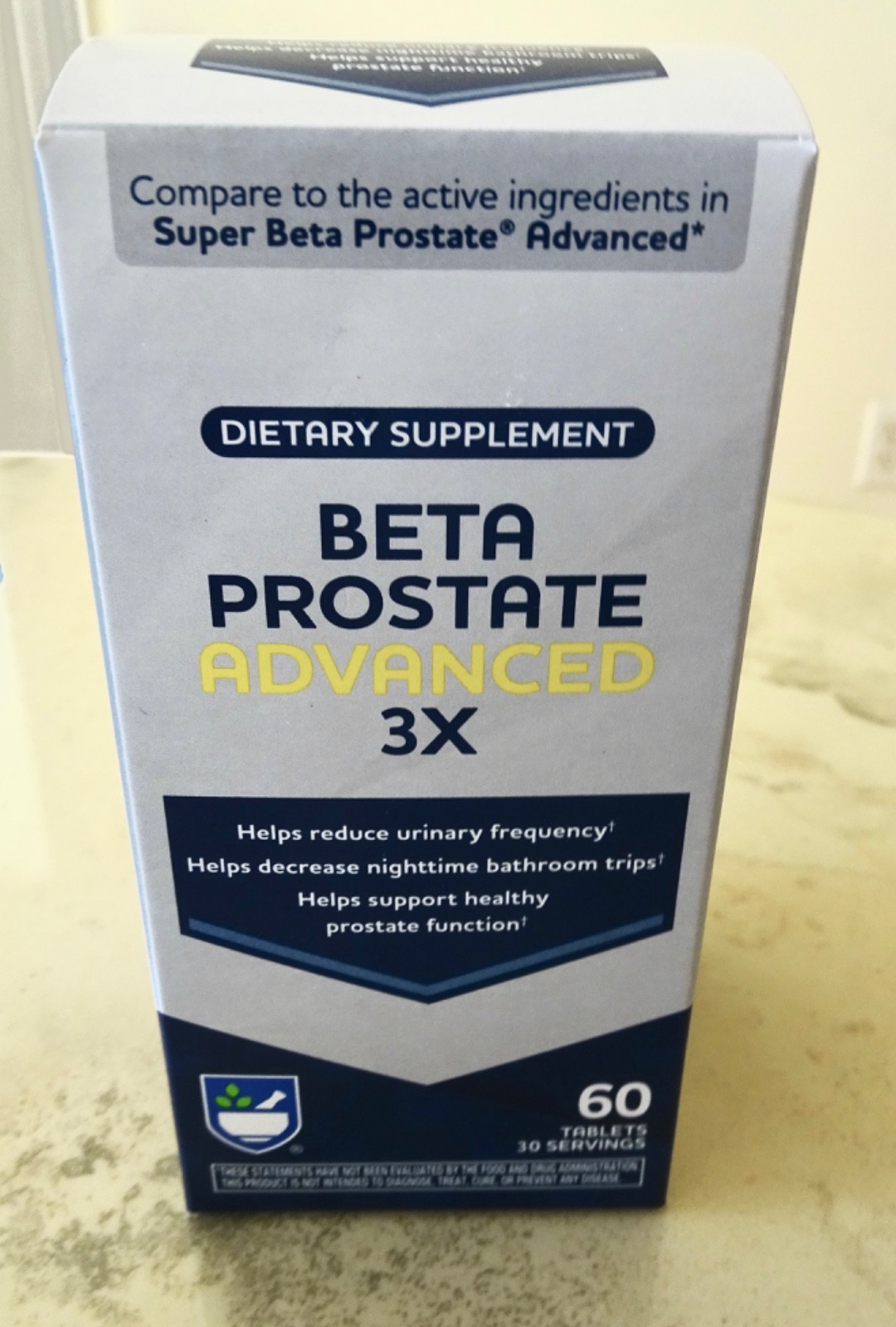 BETA PROSTATE Advanced 3X Prostate Support 60 Tablets Rite Aid Expires 5/5/2027