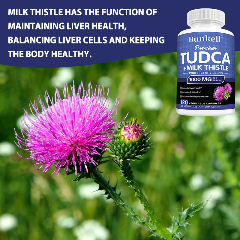 TUDCA Liver Support Supplement 1000mg Liver Detox Cleanse 30-120 Capsules