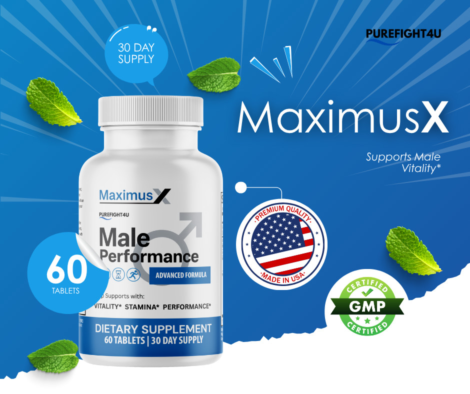 Maximus X Tablets Male Performance Maximum Strength Supplement – 4 Bottles