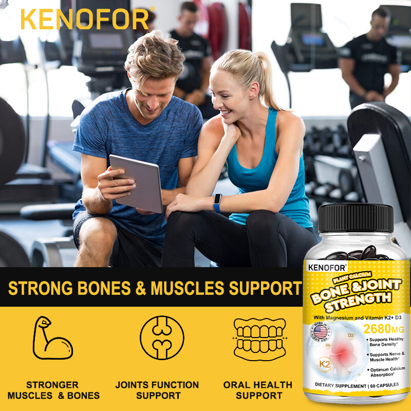Vitamin K2+ D3 – Helps with Calcium Bone and Joint Strength 60 Capsules