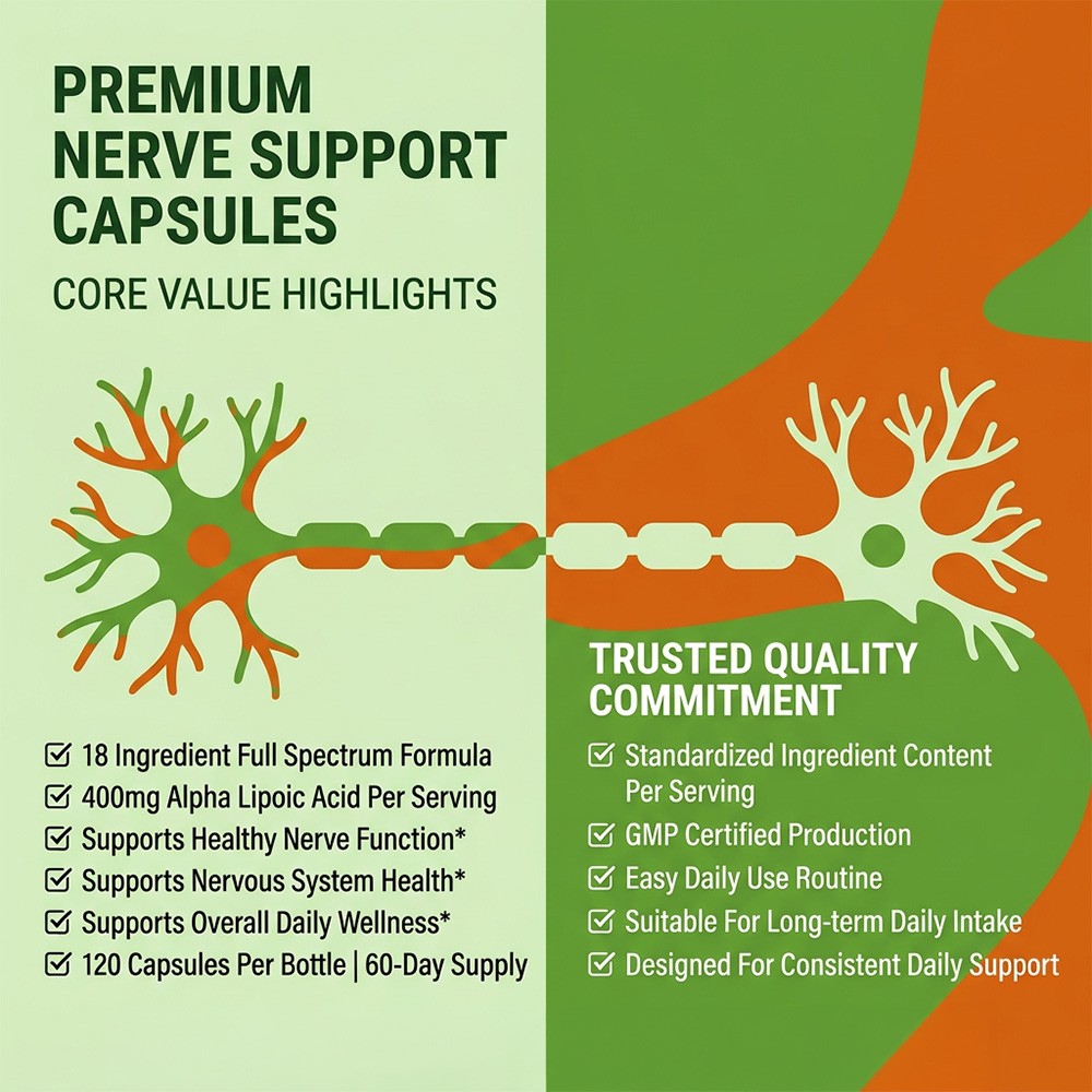 Complete B Vitamins,Amino Acids&Natural Herbal Blend for Brain Health 30~120Caps