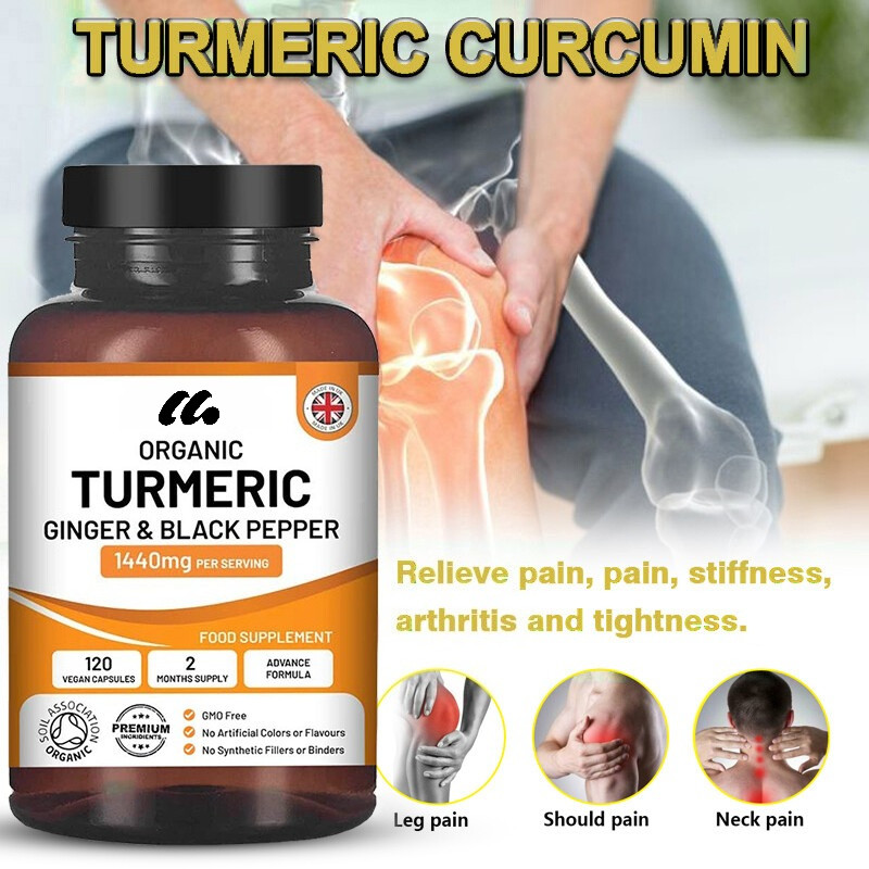 Turmeric Ginger&Black Pepper 1440mg Per Serving Supports Joint And Heart Health