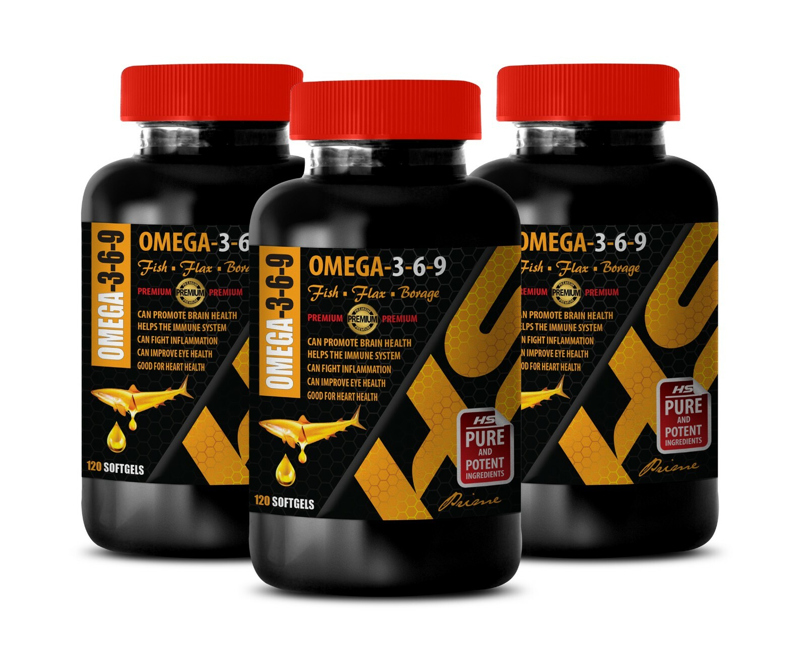 antioxidant essential oil – OMEGA 3-6-9 – natural mood enhancer 3BOTTLE