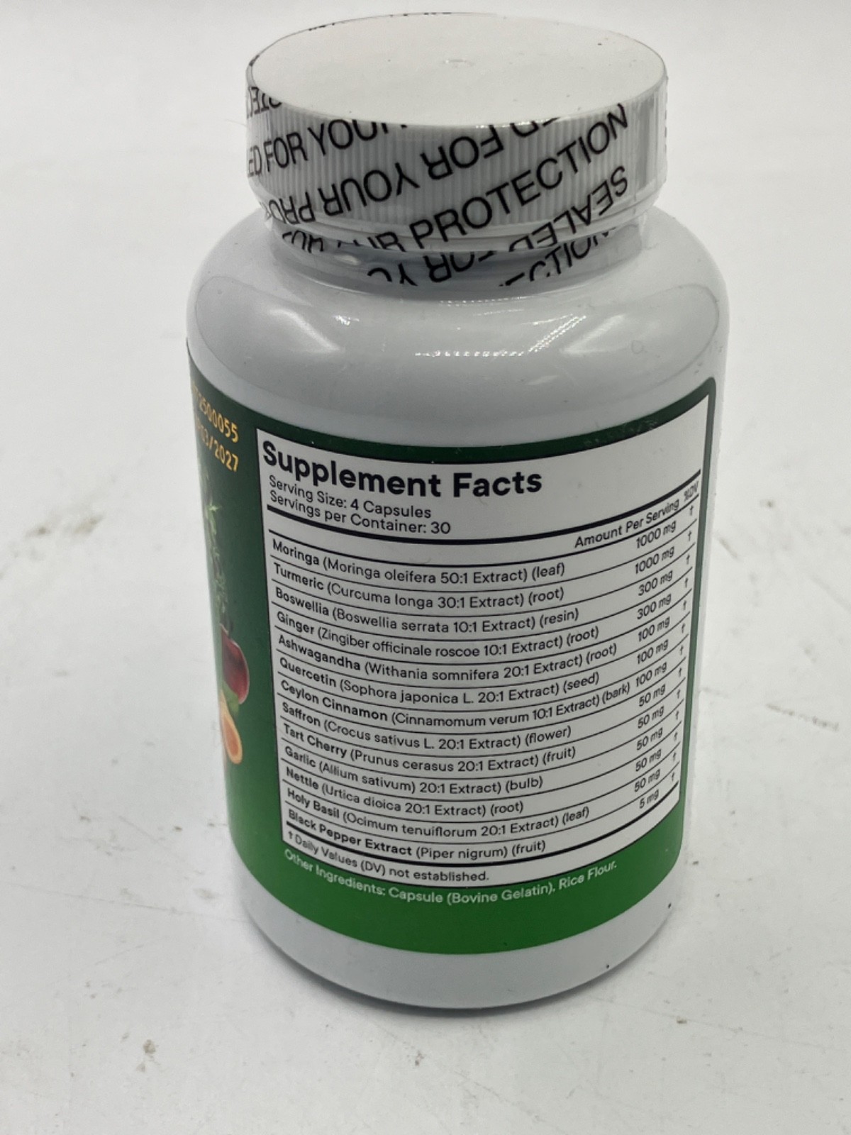 Superfood MD Moringa Supplement Turmeric Ceylon Cinnamon Ashwagandha Ginger 120