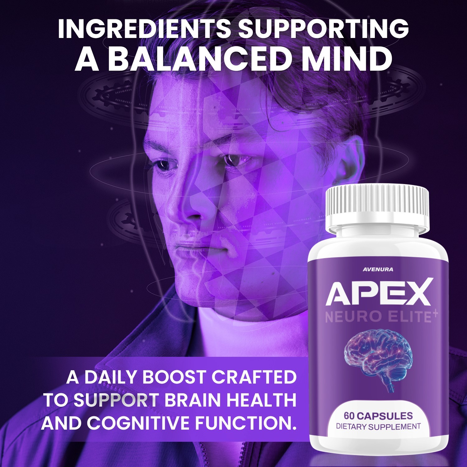 (3 Pack) Apex Neuro Elite Capsules – ApexNeuro Elite Natural Blend Memory Focus