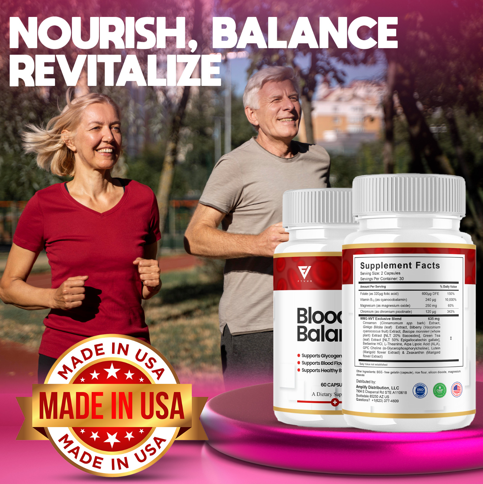 (3 Pack) Blood Balance Glycogen Pills BloodBalance Glyco Support (180 Capsules)