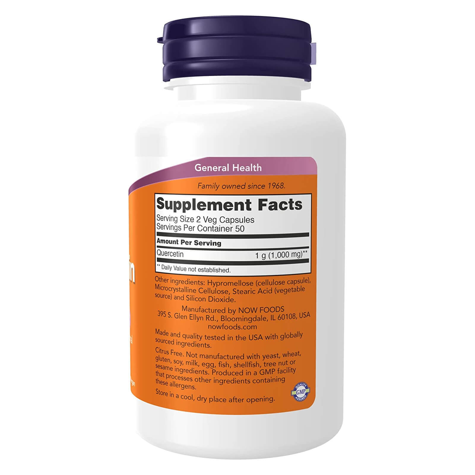NOW FOODS Quercetin with Bromelain 100 Veg Caps. Healthy Seasonal Immune Support