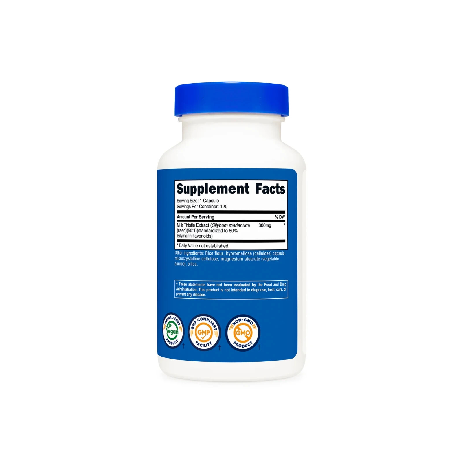 Nutricost Milk Thistle Extract 300mg 120vegcaps 120servings -EXP 07/2027