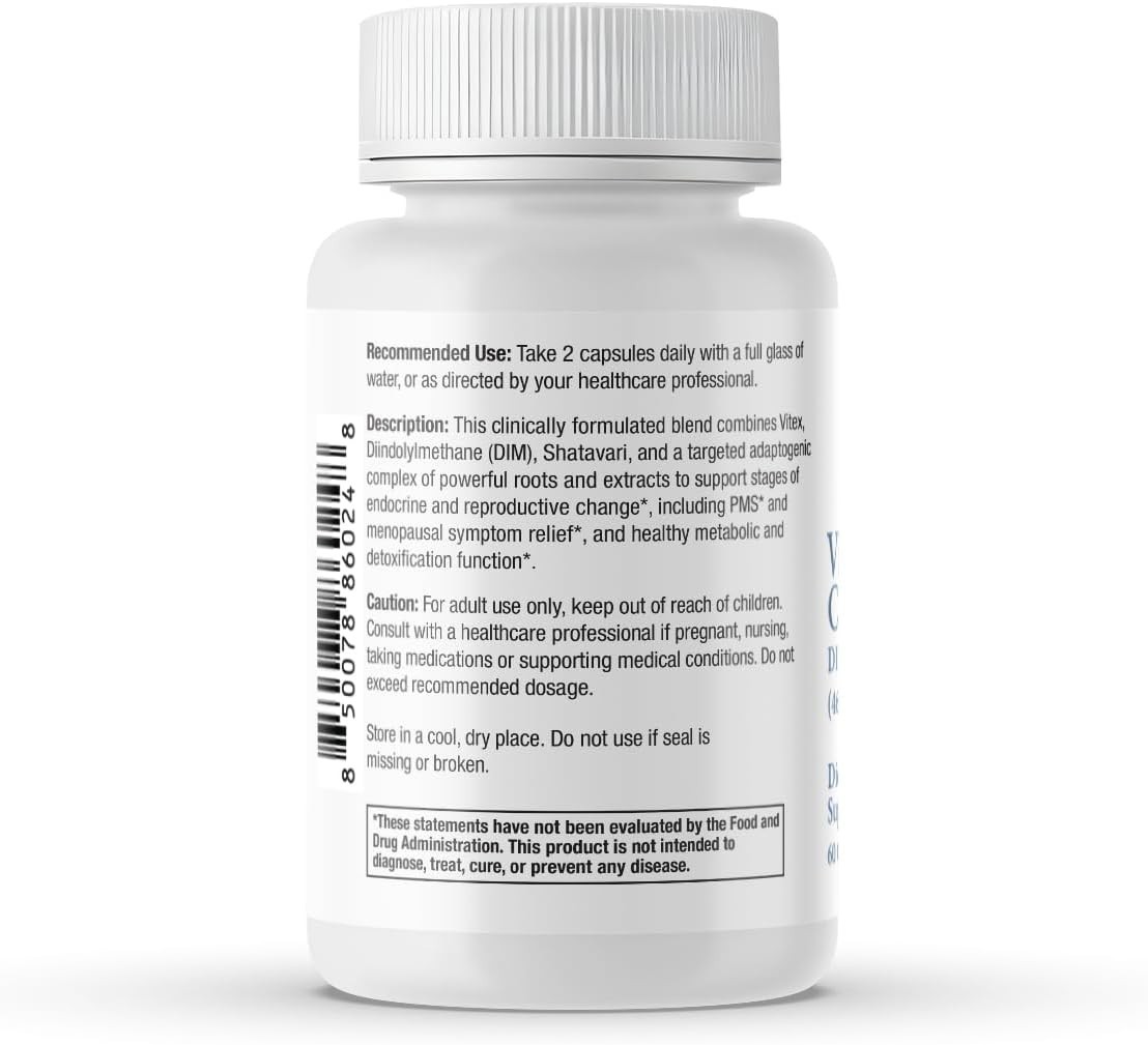 Vitex Agnus Castus DIM + Shatavari 4600mg, 60 Capsules, Women’s Hormonal Health