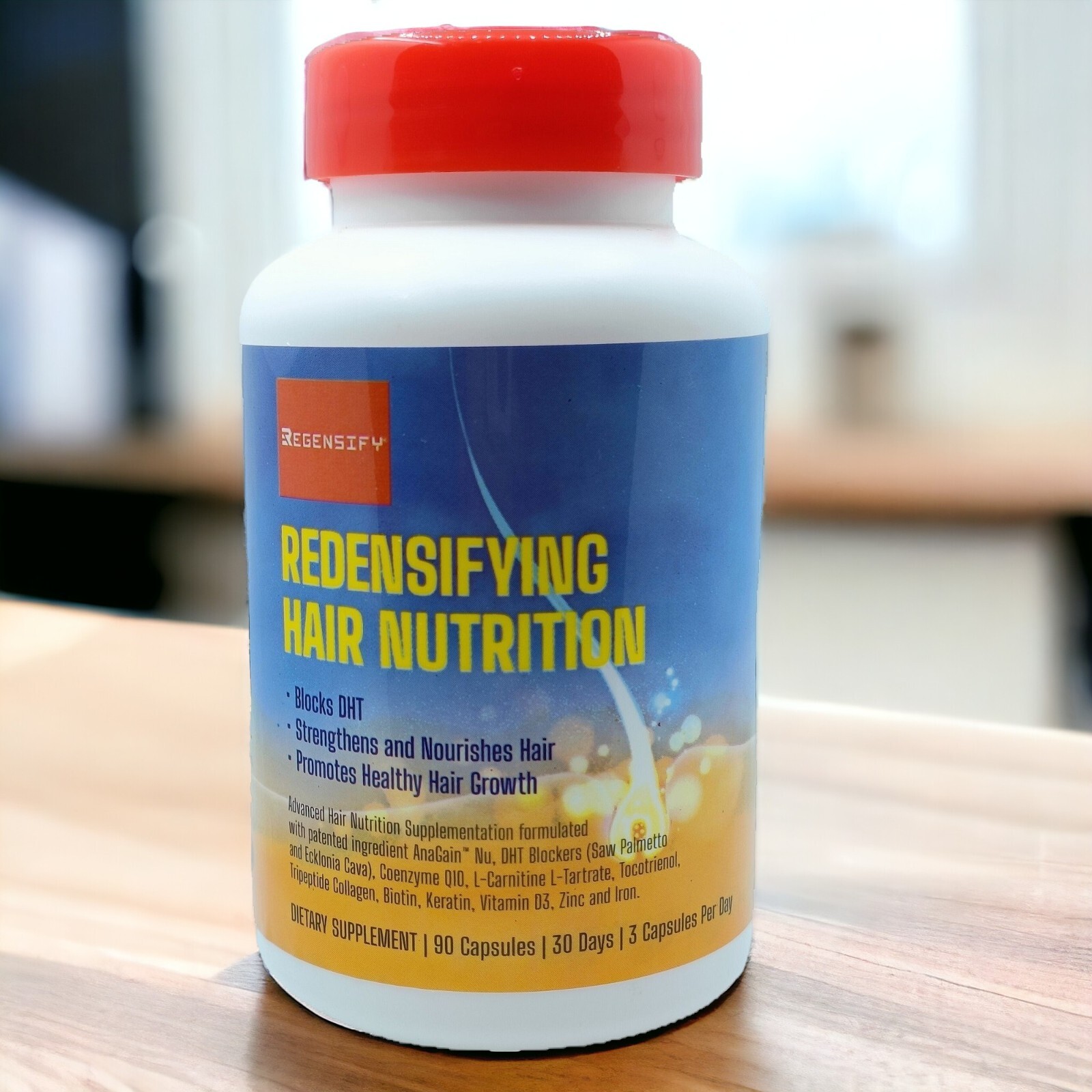 REGENSIFY Redensifying Hair Nutrition – AnaGain Nu with DHT Blocker Supplement