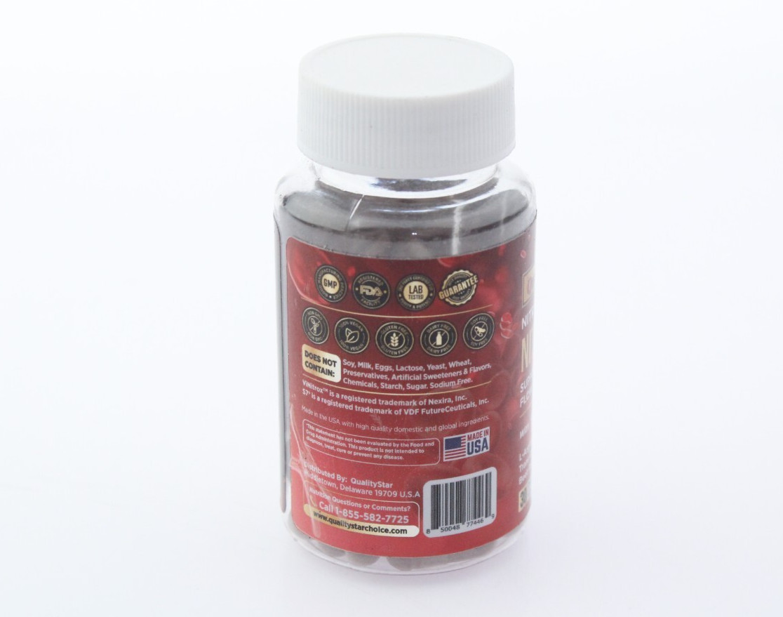 NEW QualityStar NITROXYSTAR Nitric Oxide Booster 30-CAPS For Healthy Blood Flow
