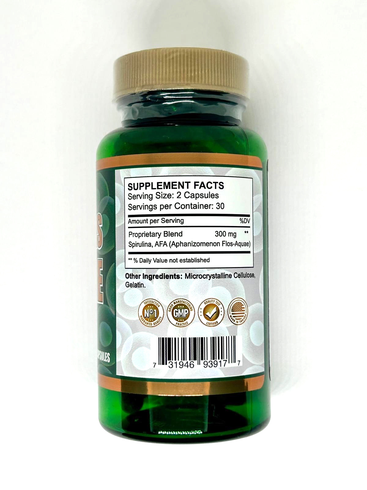 2 Bioxcell 500mg AFA Natural Suplemento Celular, Energizante y Antioxidante 120C