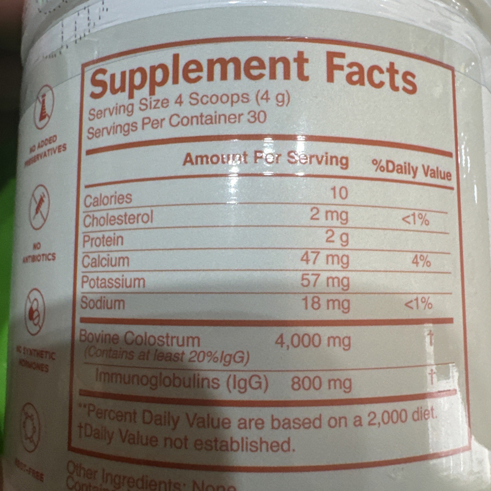 Lot Of 2 Aceso Bovine Colostrum Powder Immune Support Unflavored 120g rBST-Free