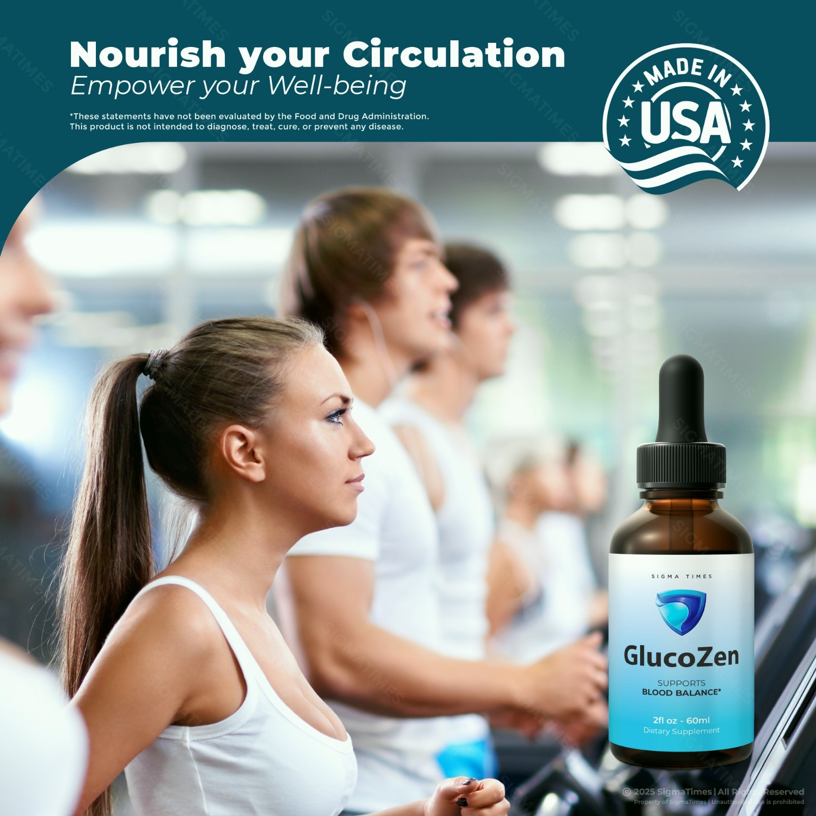 GlucoZen Drops, Gluco Zen Natural Blood Support & Energy Supplement (30 serv.)